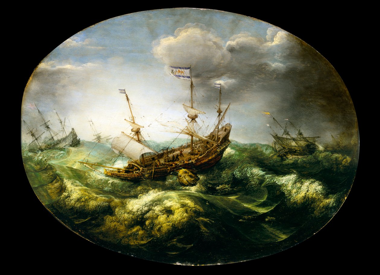 Jonas et la baleine, début à mi-17e siècle - Abraham Willaerts