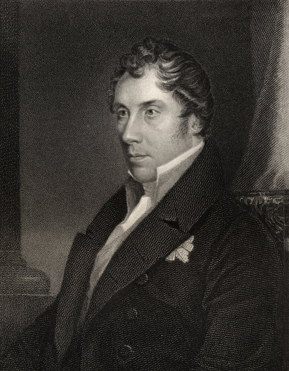 George Hamilton Gordon, gravé par Thomas Woolnoth (1785-1857) de 