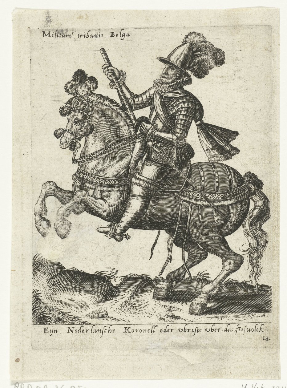 Commandant cavalier néerlandais - Abraham de Bruyn (attributed to)