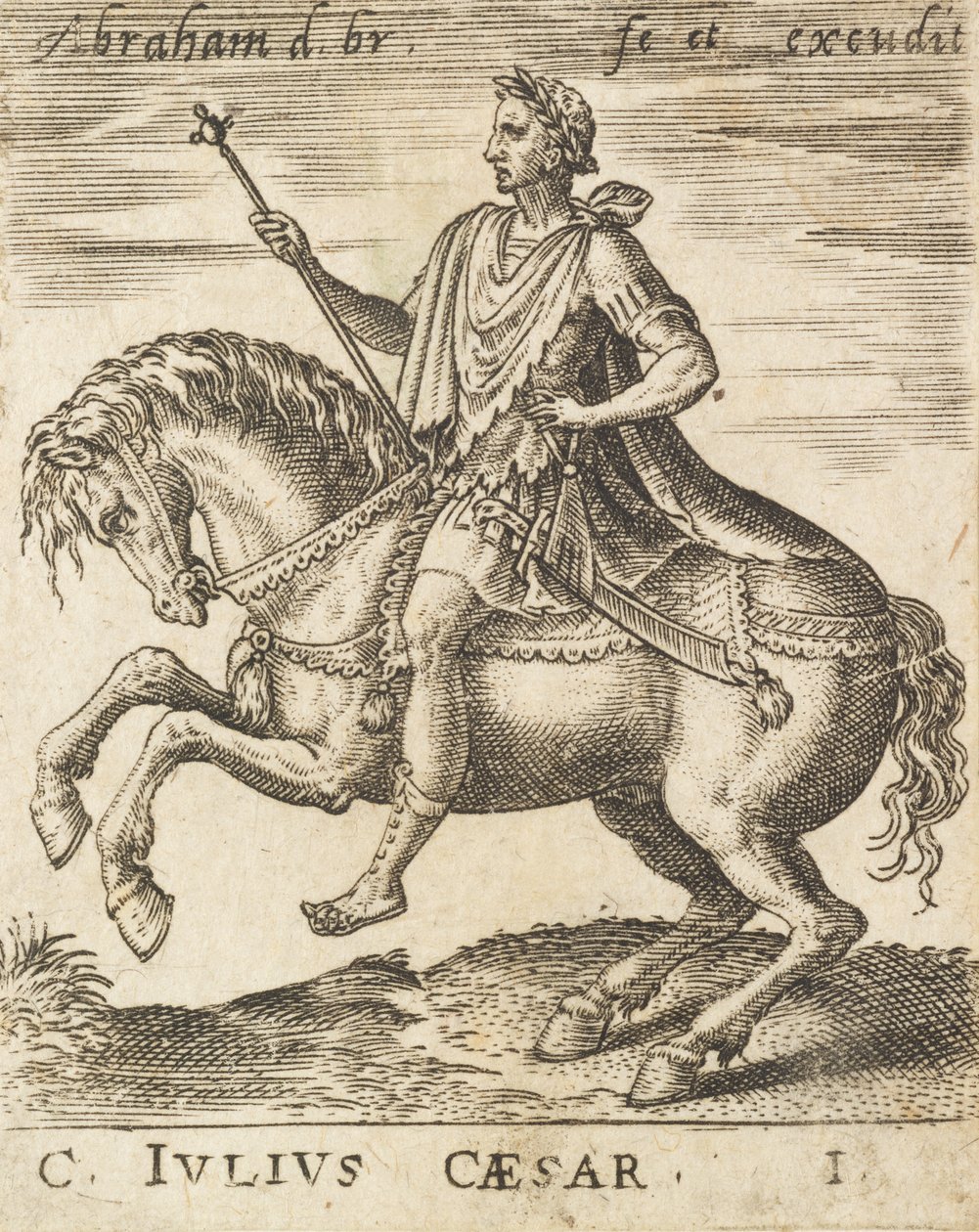 C. Julius Caesar des Douze Césars à cheval - Abraham de Bruyn
