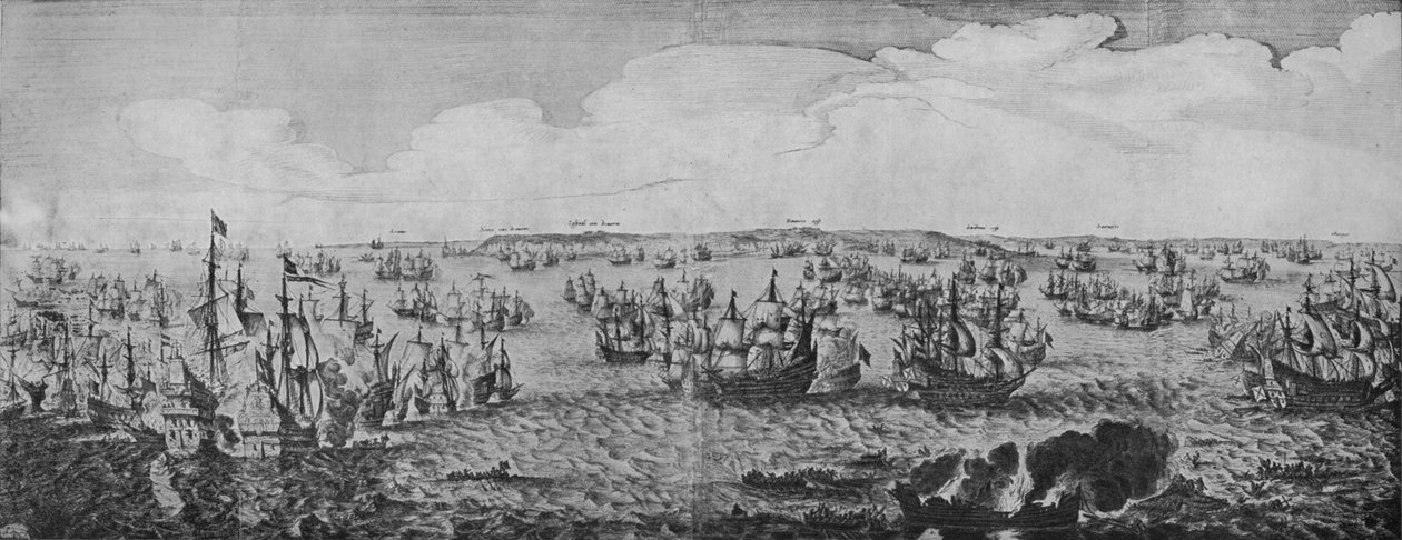 Bataille dans les Downs, vers 1639 - Abraham de Verwer