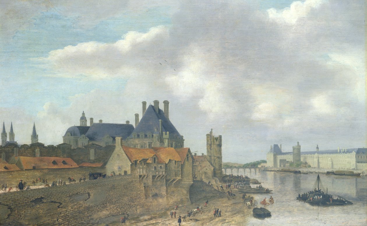Hôtel de Nevers et Palais du Louvre, 1637 - Abraham de Verwer
