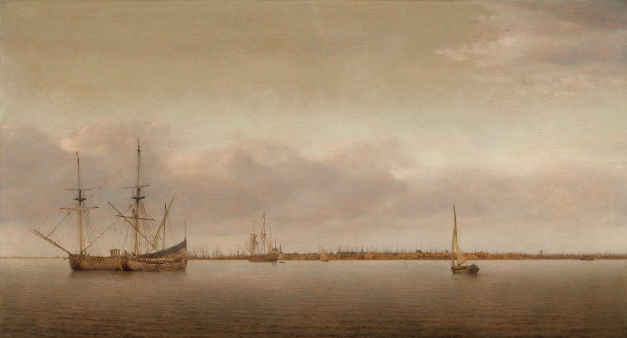 Vue de Hoorn - Abraham de Verwer