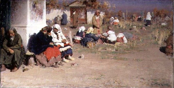 Radonice avant la messe - Abram Efimovich Arkhipov