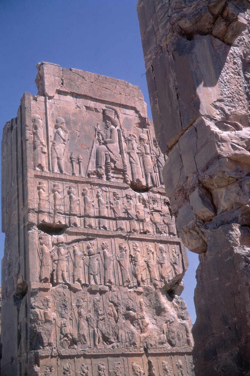 Relief de pilier du palais de Darius, Persépolis, Iran - Achaemenid
