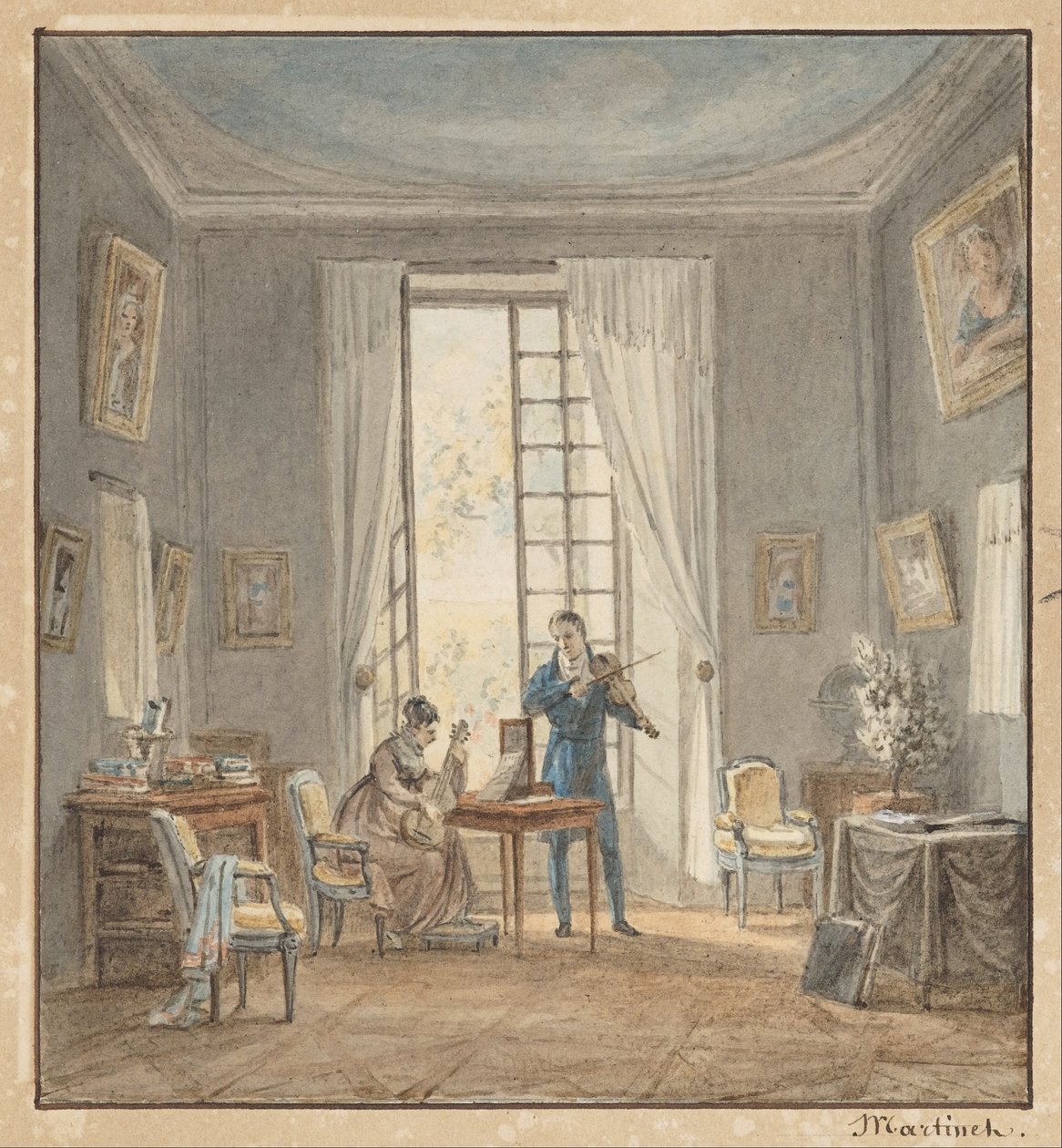 Salon intérieur avec Gabriel d