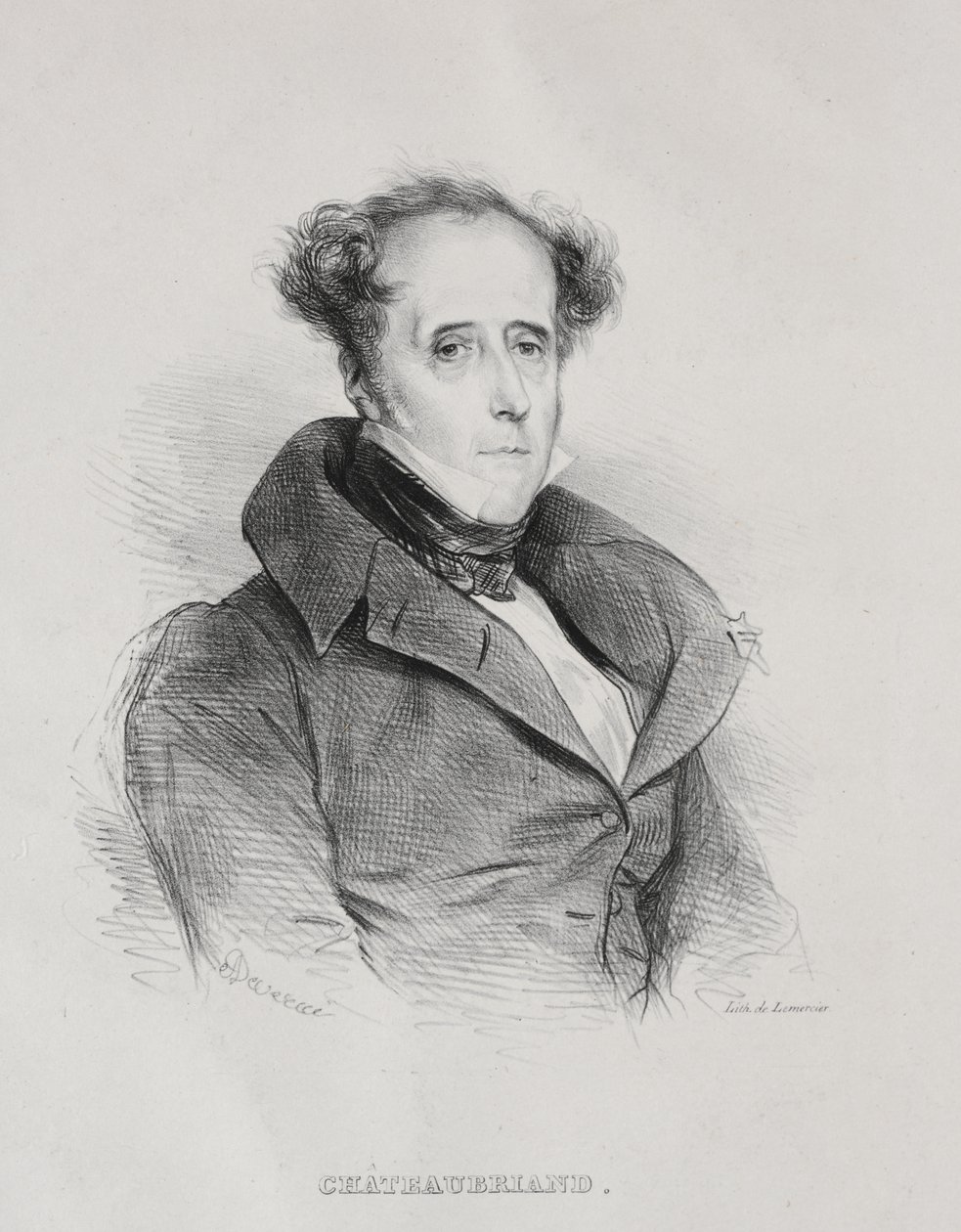 François René Auguste Vicomte de Chateaubriand - Achille Devéria