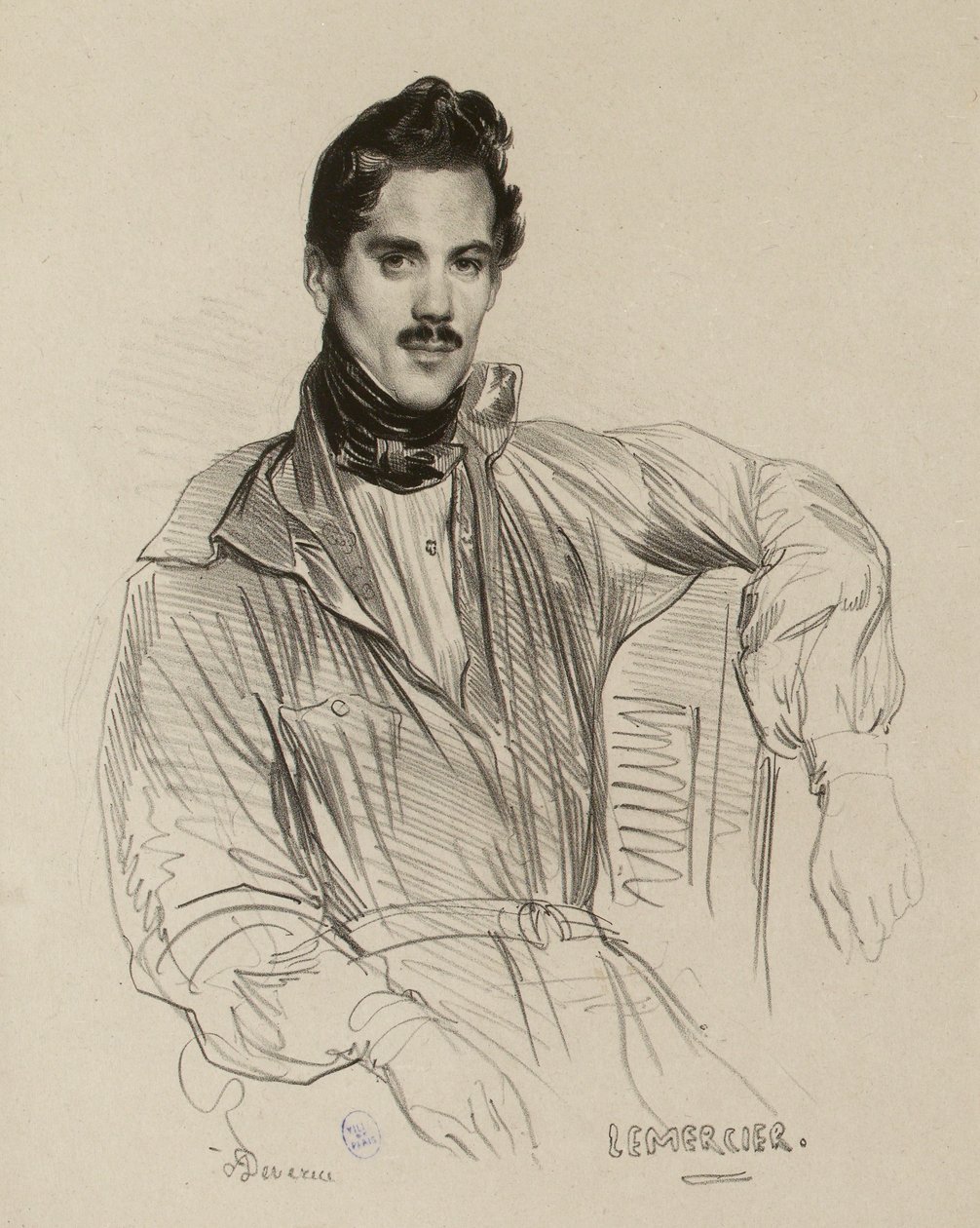 Portrait de Rose-Joseph Lemercier (IFF 178) - Achille Devéria