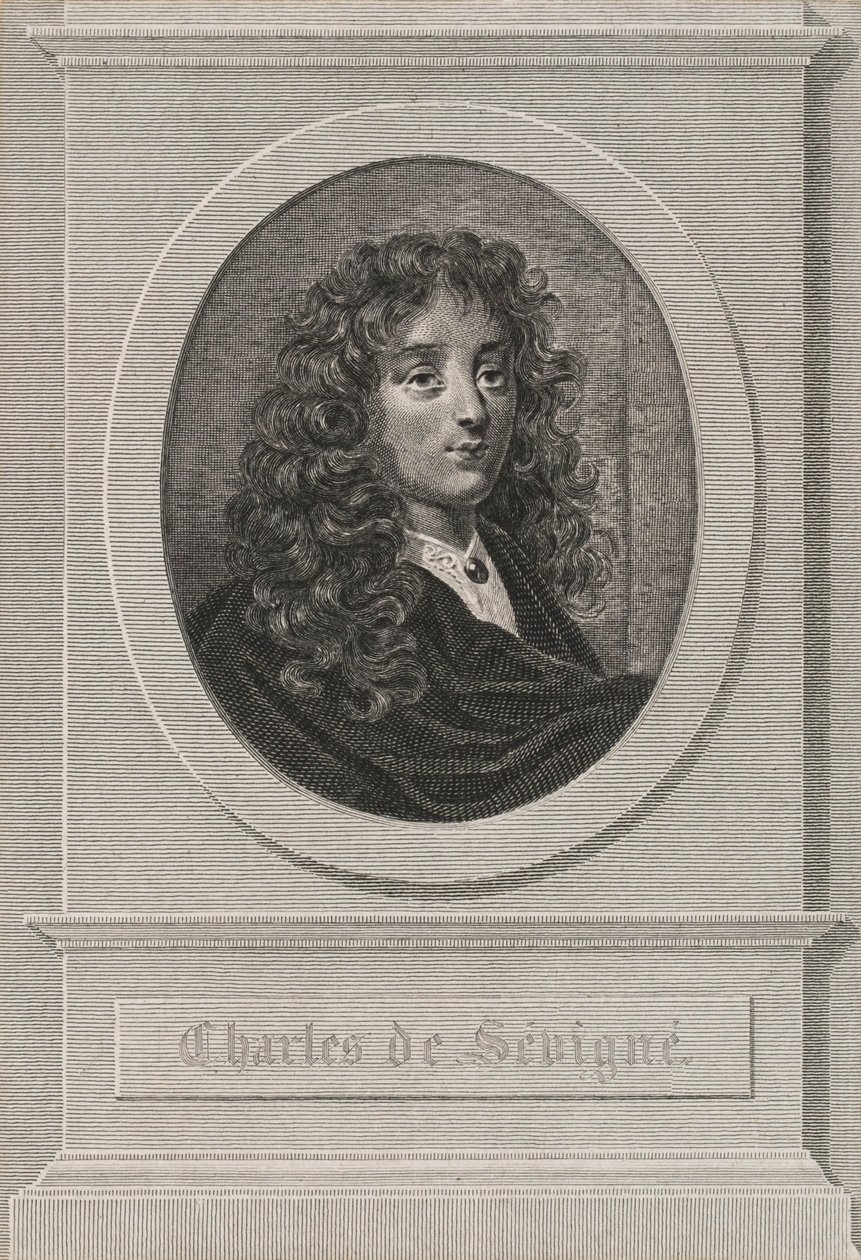 Portret van Charles de Sévigné - Achille Devéria