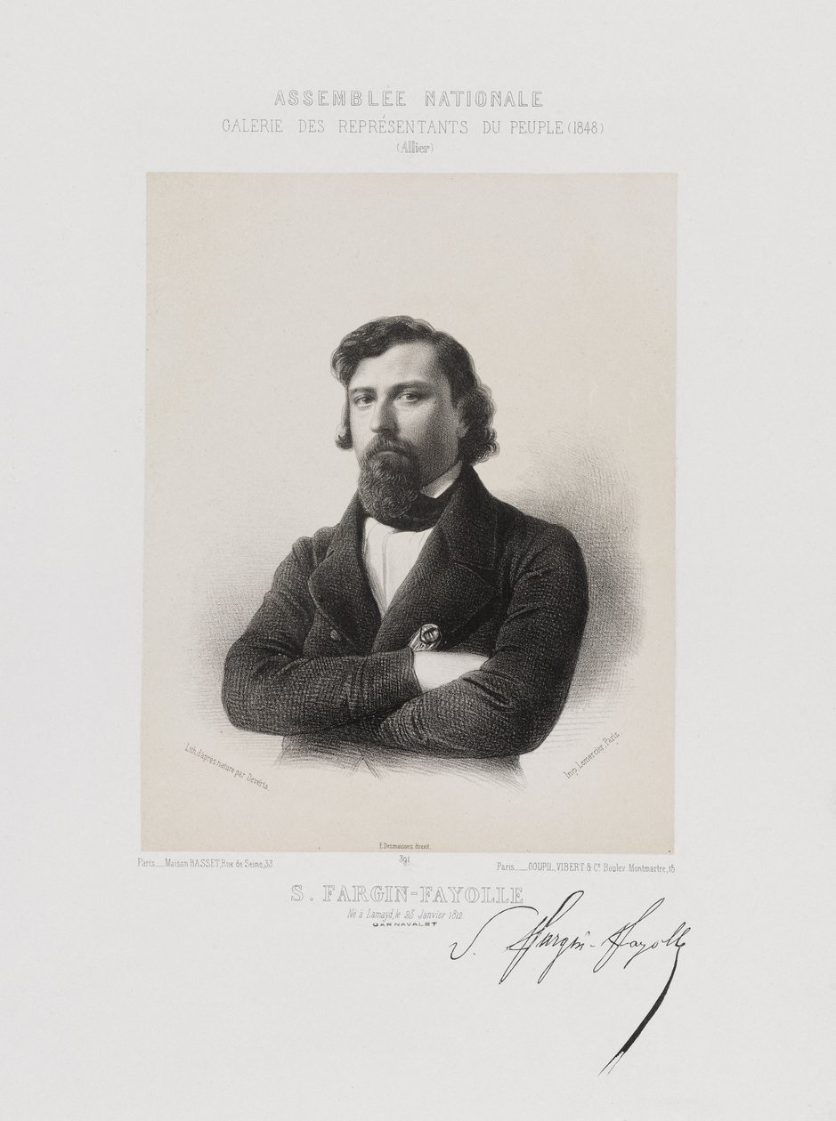 Assemblée nationale, galerie des représentants du peuple - Jules André Sébastien Fargin-Fayolle (Allier) - Achille Devéria