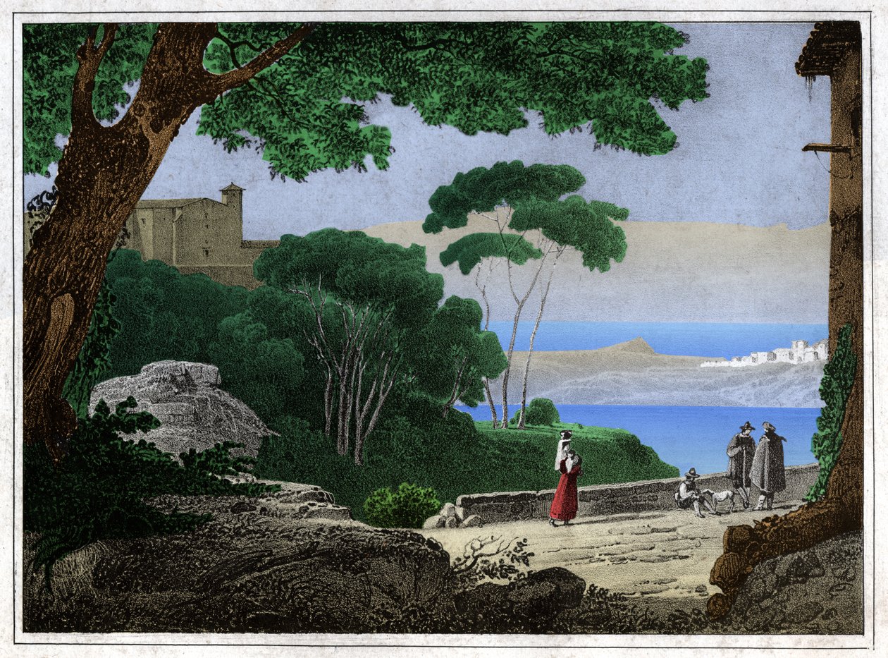 Lac Albano - Achille Etna Michallon