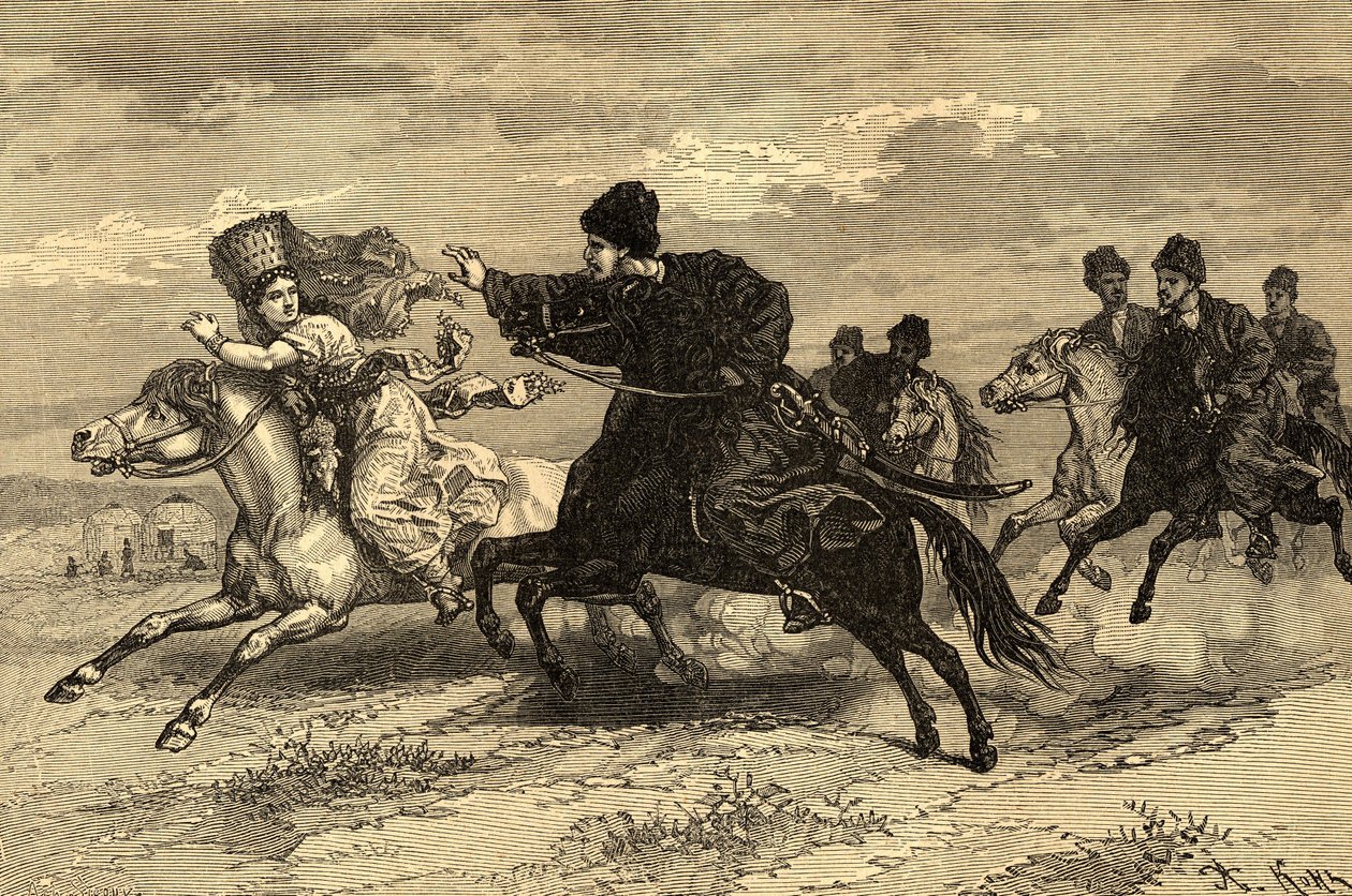 Gravure dans « Les Peuples de la Terre » 1890 (gravure) - Achille Sirouy