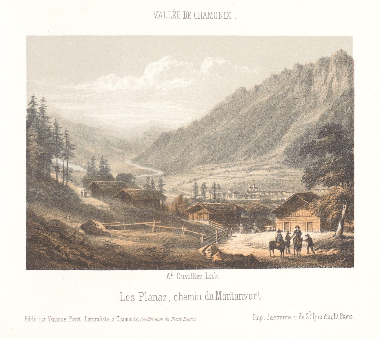 Vue du col de Balme - Ad. Cuvillier