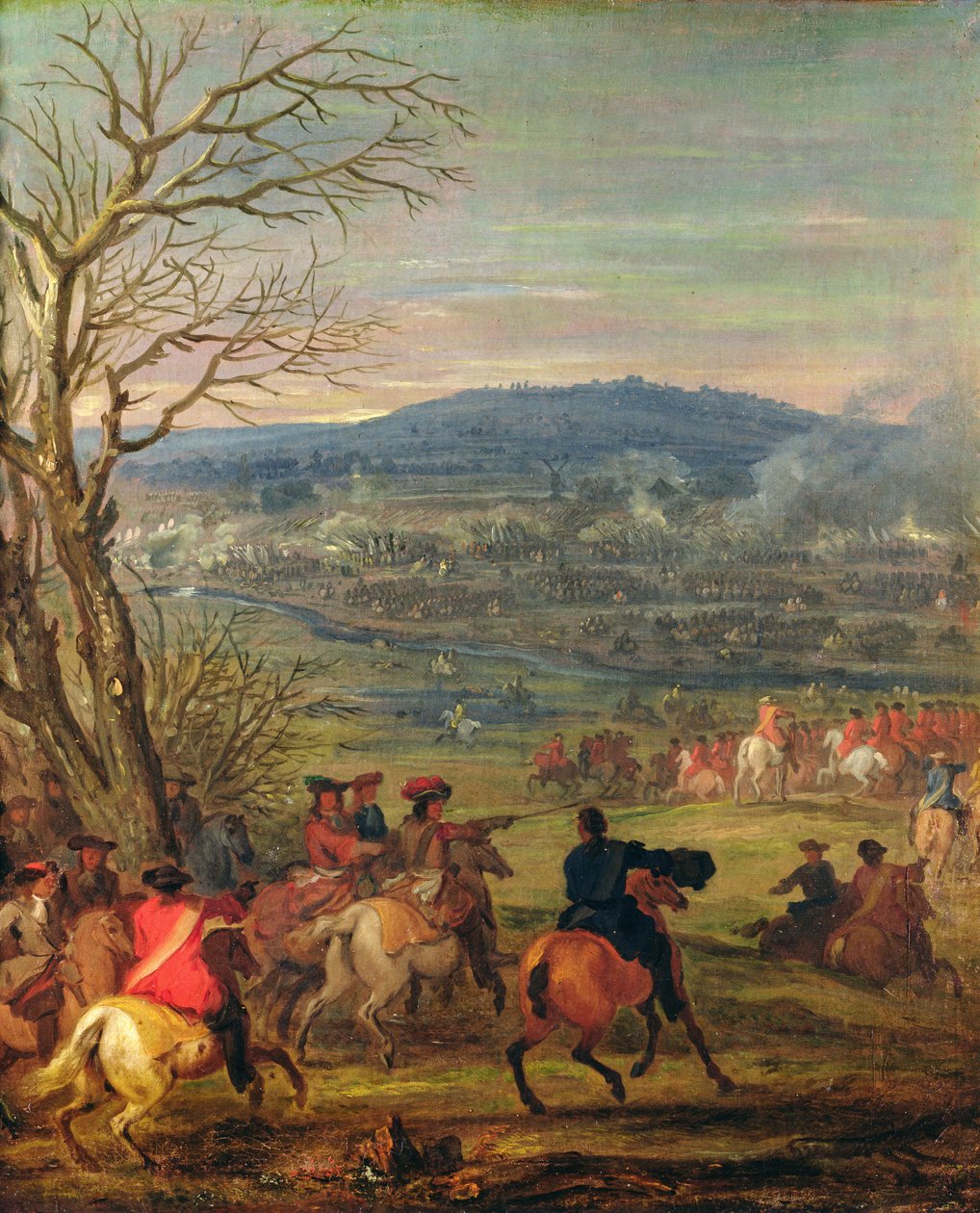Louis XIV (1638-1715) en bataille près du Mont Cassel, 11 avril 1677, vers 1678 - Adam Frans van der Meulen
