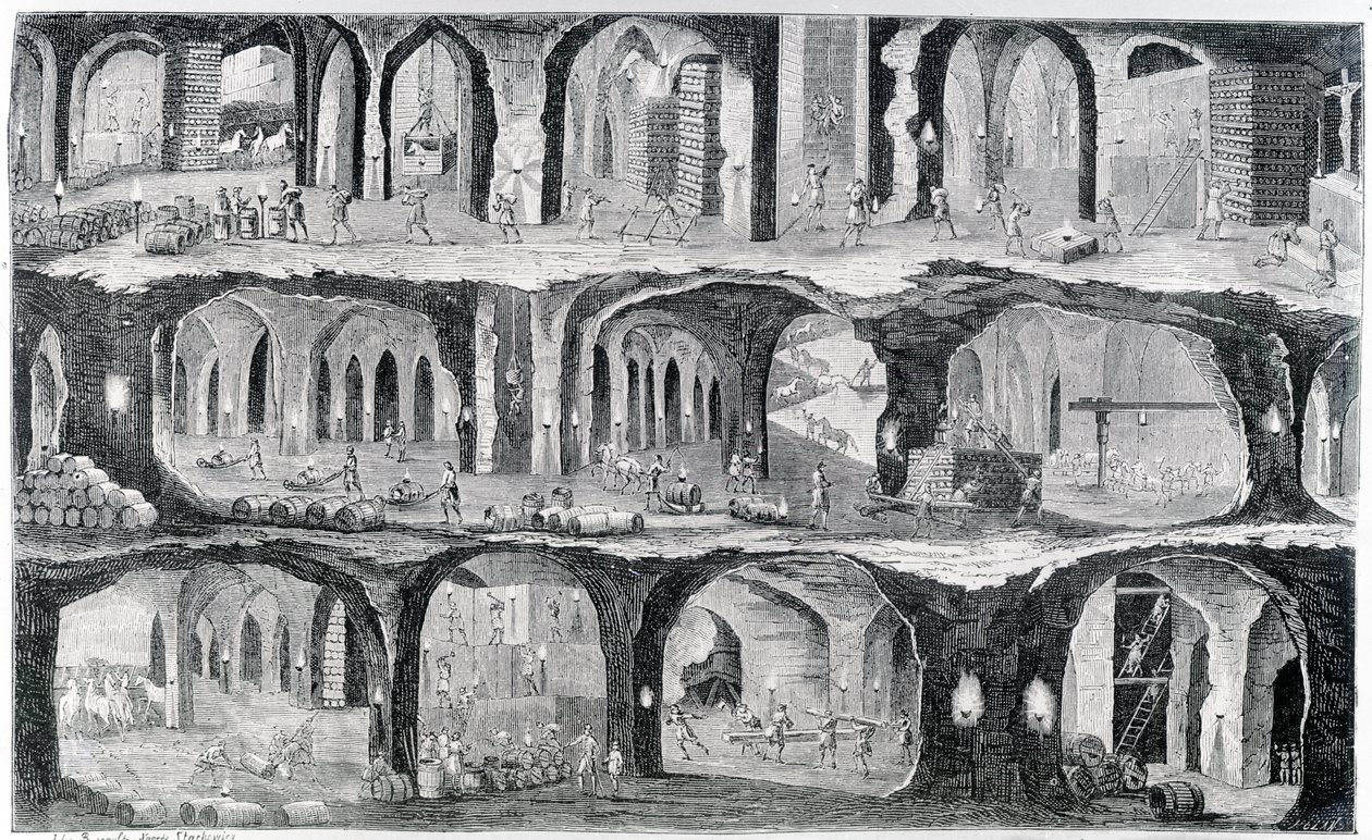 Travail dans la mine de sel de Wieliczka - Adam Piliski