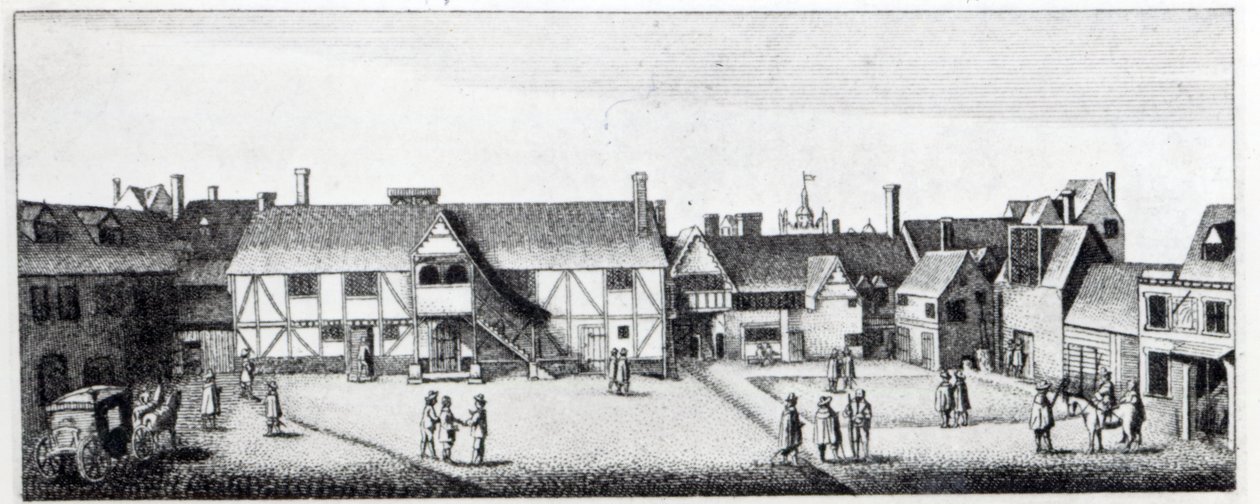 Vue sud de la maison Arundel à Londres, gravée par Wenceslaus Hollar en 1646 et publiée en 1792 - Adam Alexius Bierling