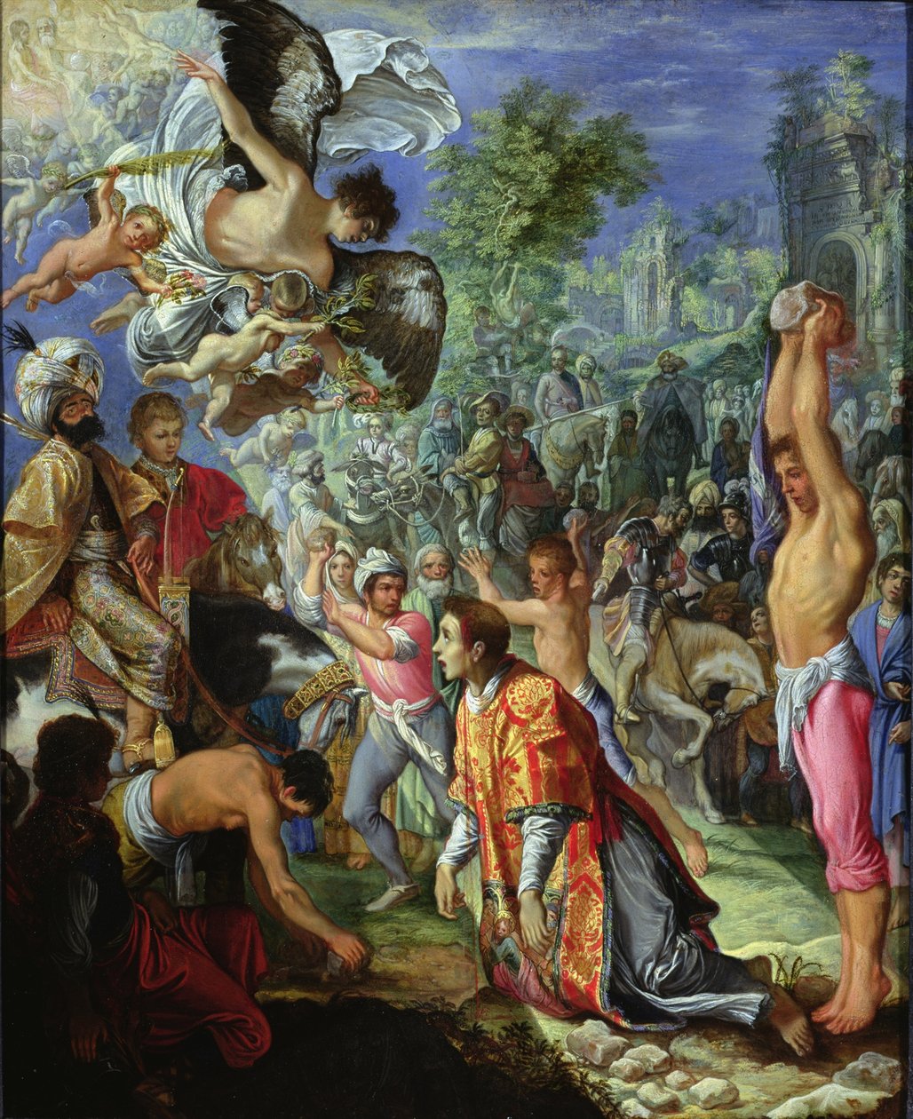 La lapidation de saint Étienne - Adam Elsheimer