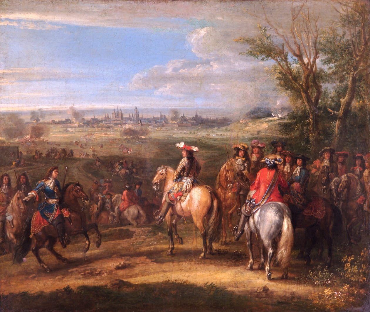 Louis XIV à un siège, vers 1678 - Adam Frans van der Meulen