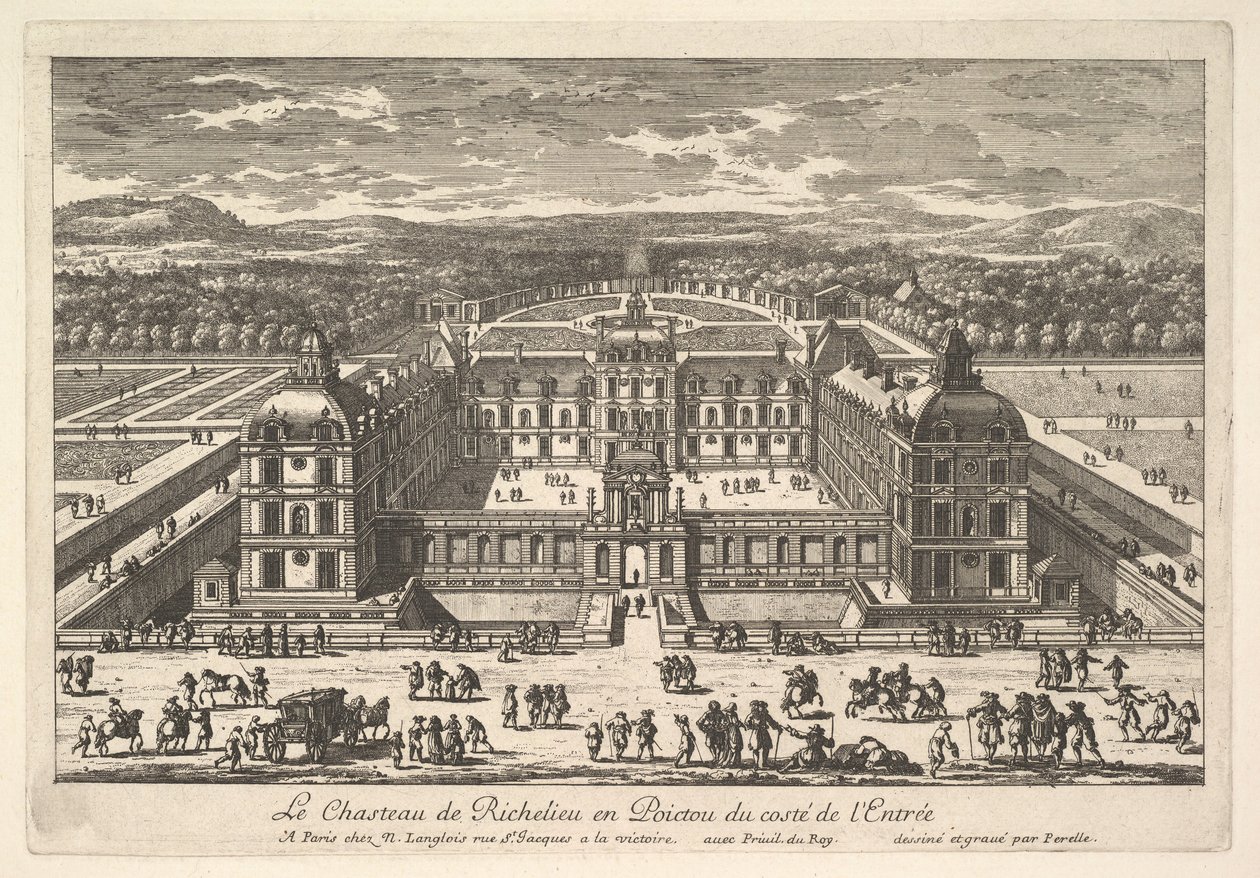Le Château de Richelieu en Poitou du côté de l