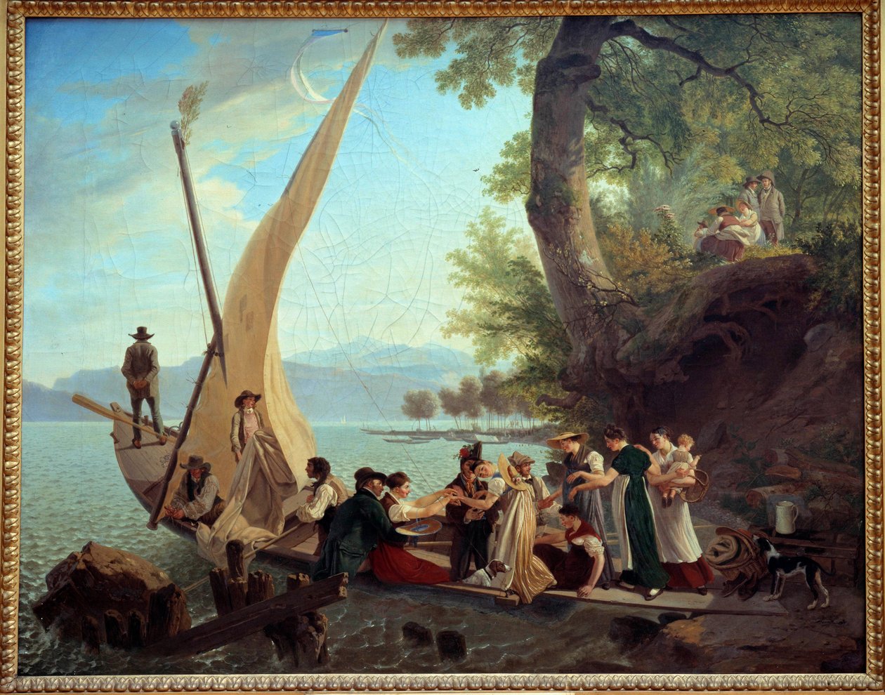 Embarquement de la noce sur un voilier - Adam Topffer
