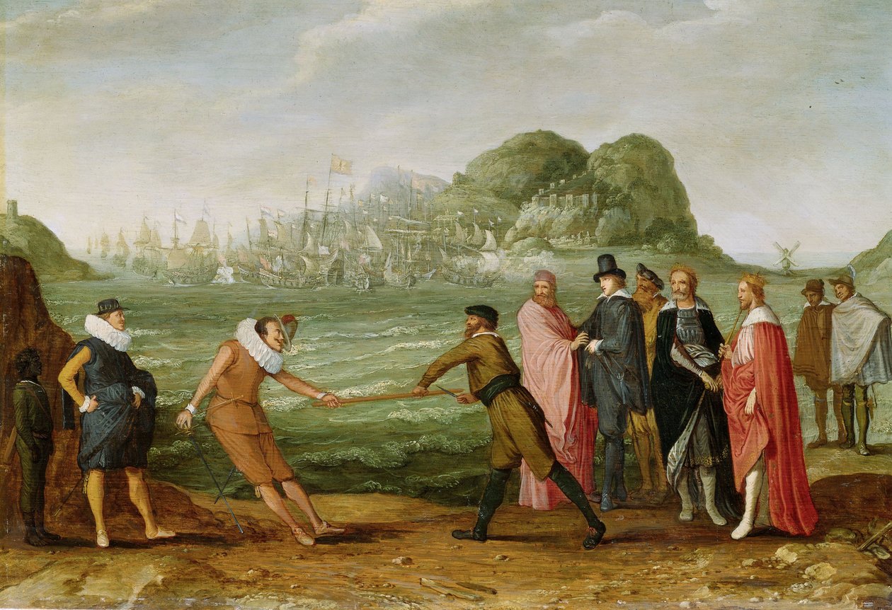 Allégorie de la victoire des Néerlandais sur la flotte espagnole à Gibraltar le 25 avril 1607, c.1615-30 - Adam Willaerts