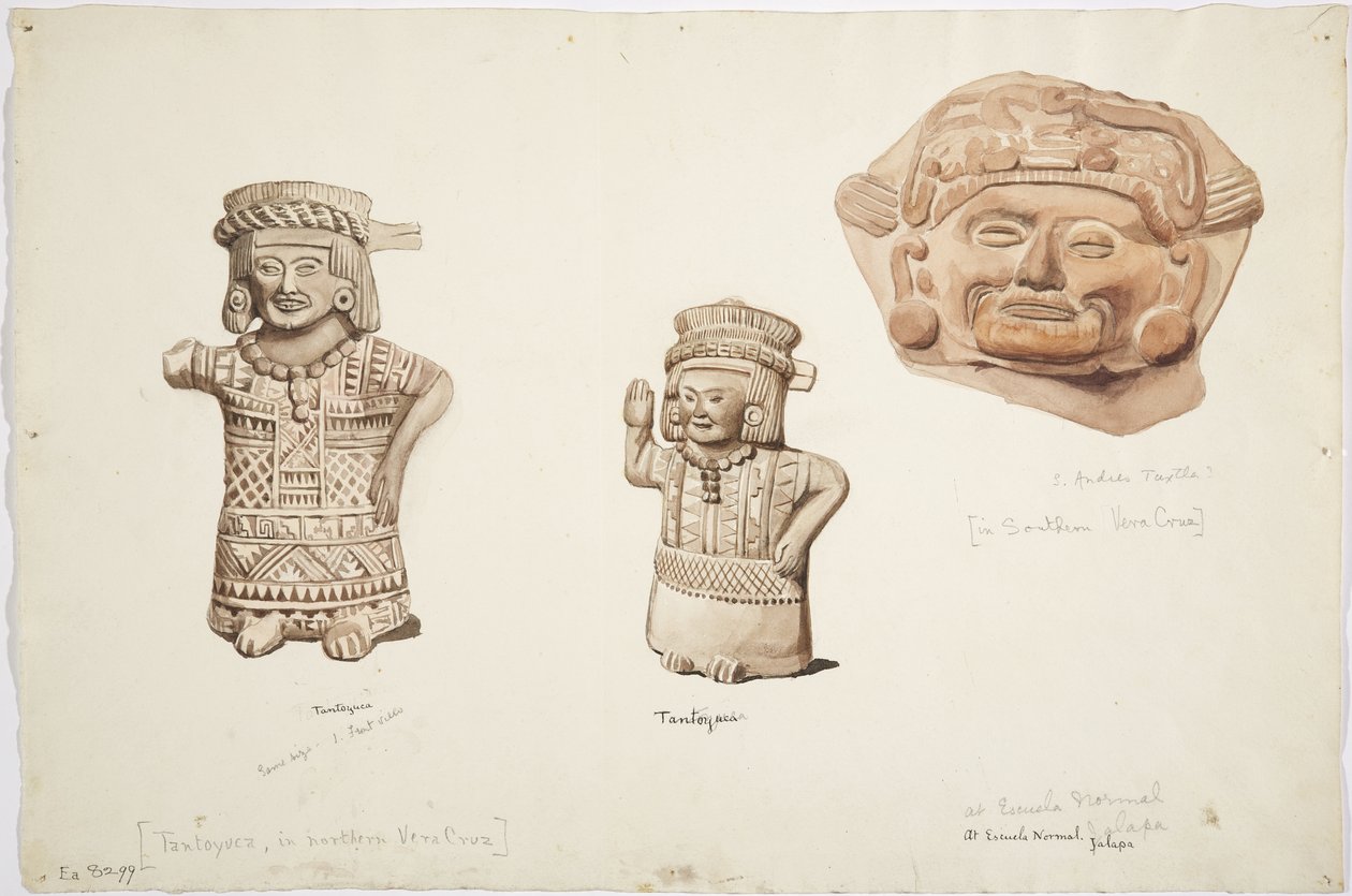 Figures, Veracruz (aquarelle) - Adela Breton