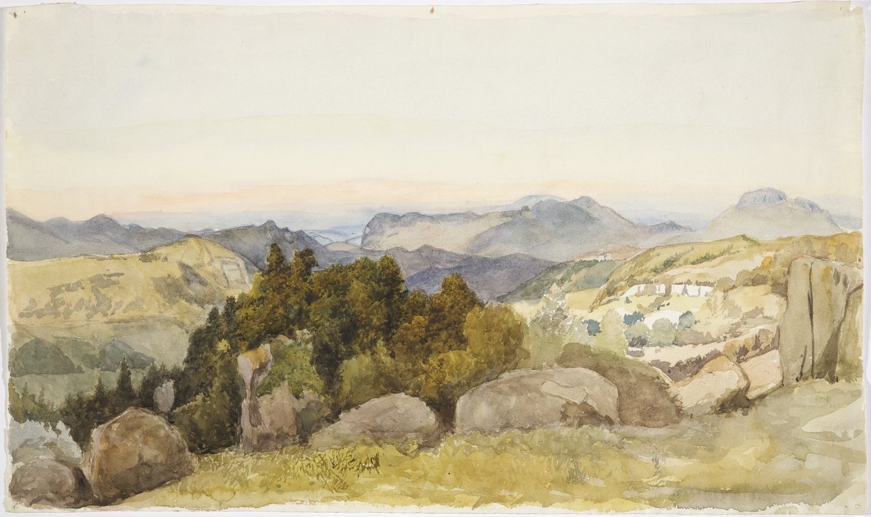 Vue depuis près de Zacualtipan vers le Golfe du Mexique - Adela Breton