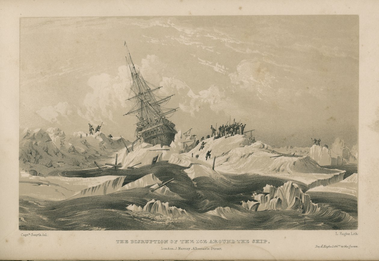 La rupture de la glace autour du navire - Admiral William Henry Smyth