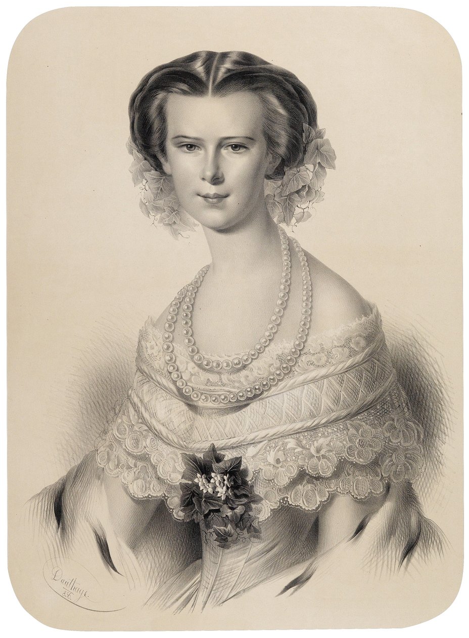 Portrait de la jeune impératrice - Adolf Dauthage