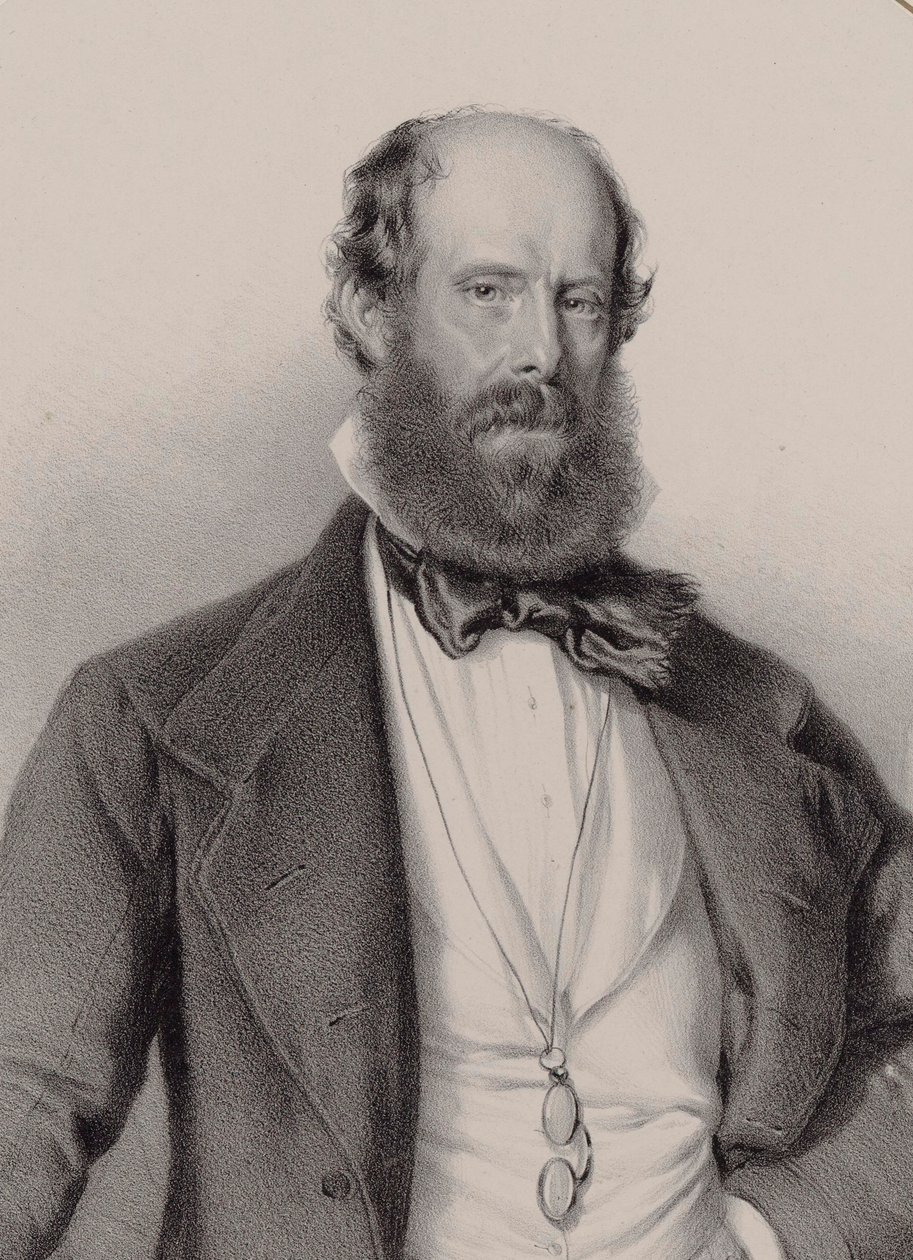 Portrait du compositeur Luigi Ricci 1805-1859, 1858 - Adolf Dauthage