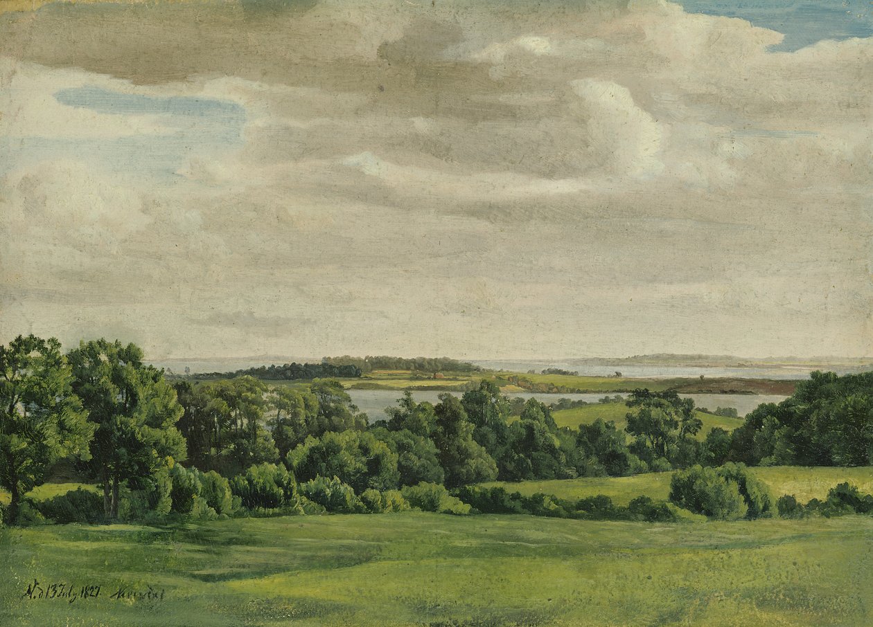 Paysage en Holstein, 1827 - Adolf Vollmer
