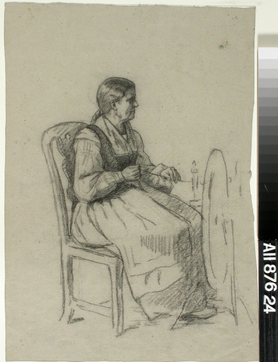 Femme qui tourne - Adolf von Becker