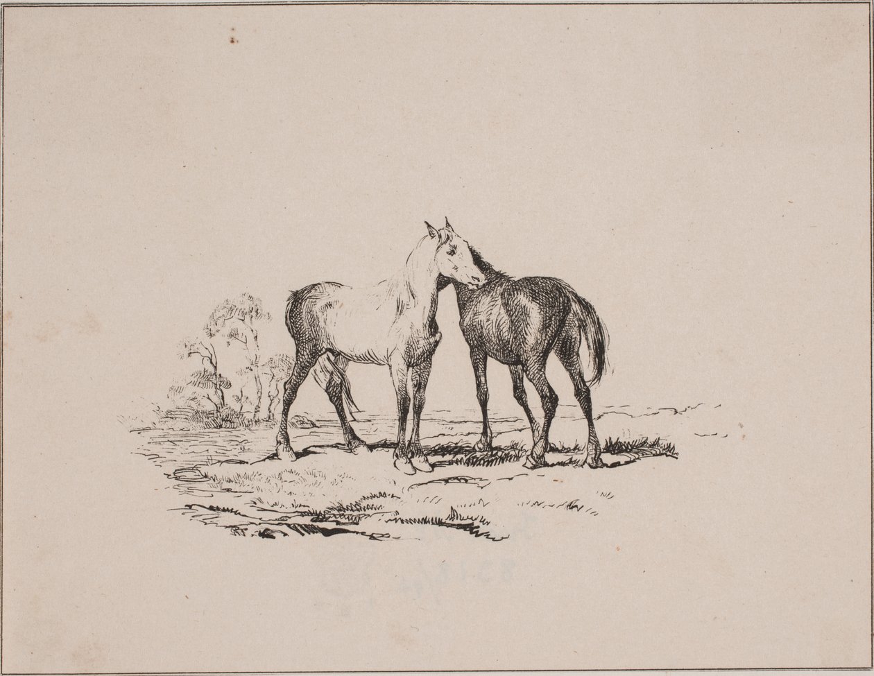 Les deux chevaux - Johan Adolph Kittendorff