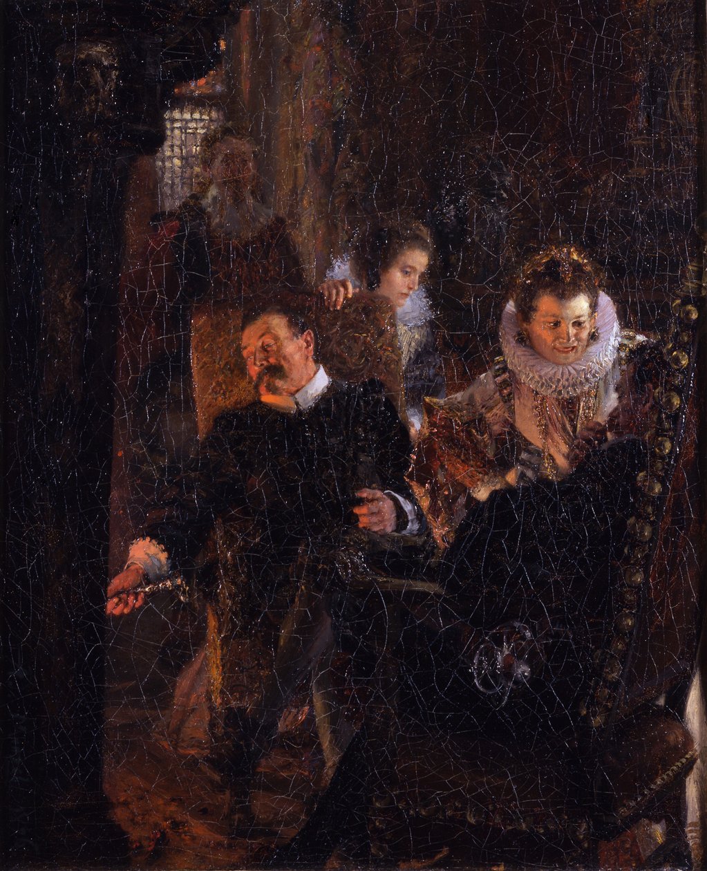 Près de la cheminée - Adolph Menzel