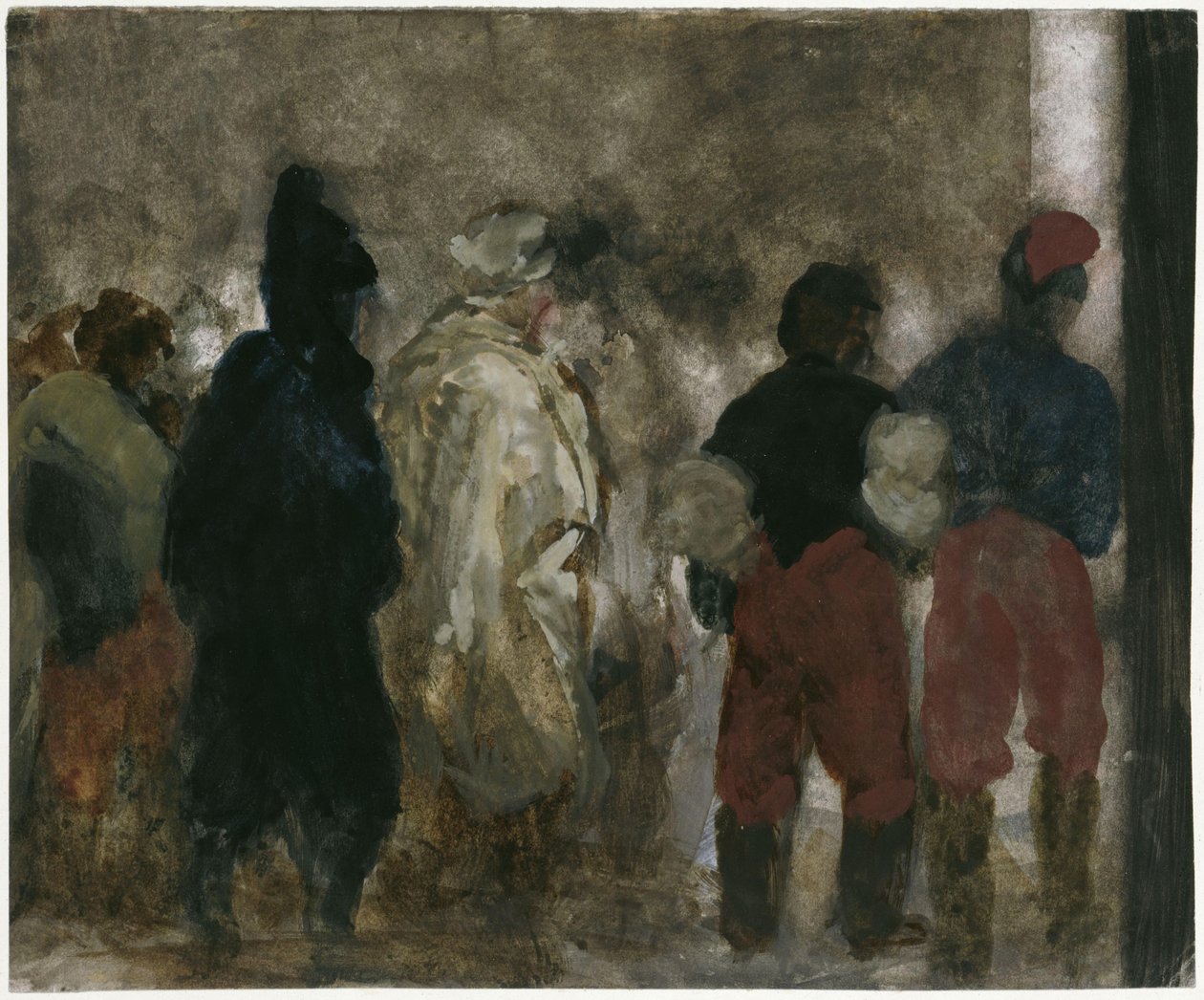 Arrivée de prisonniers de guerre français à Berlin, de nuit - Adolph Menzel