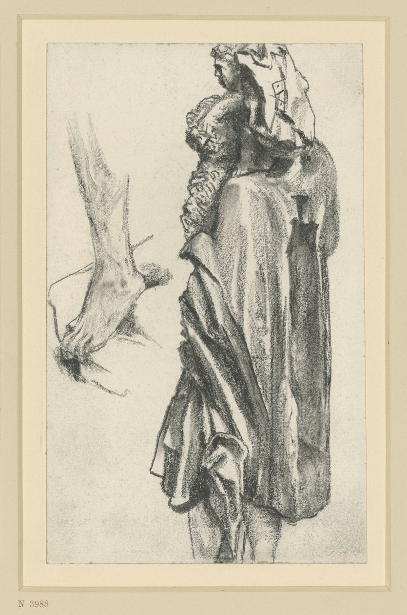 Saint Christophe, maître des apôtres de Freiberg, à Dresde - Adolph Menzel