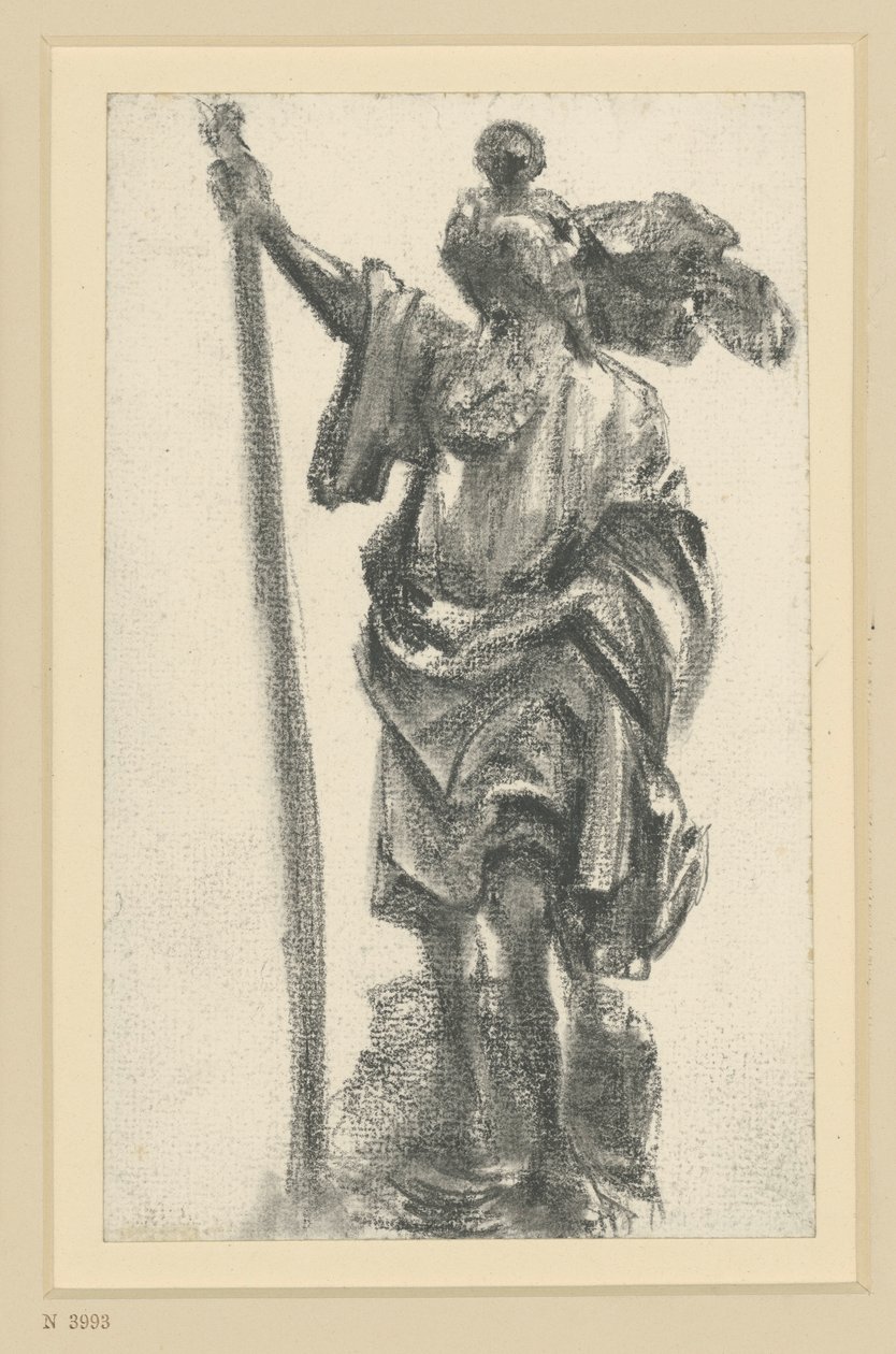Saint Christophe, maître des apôtres de Freiberg, à Dresde - Adolph Menzel
