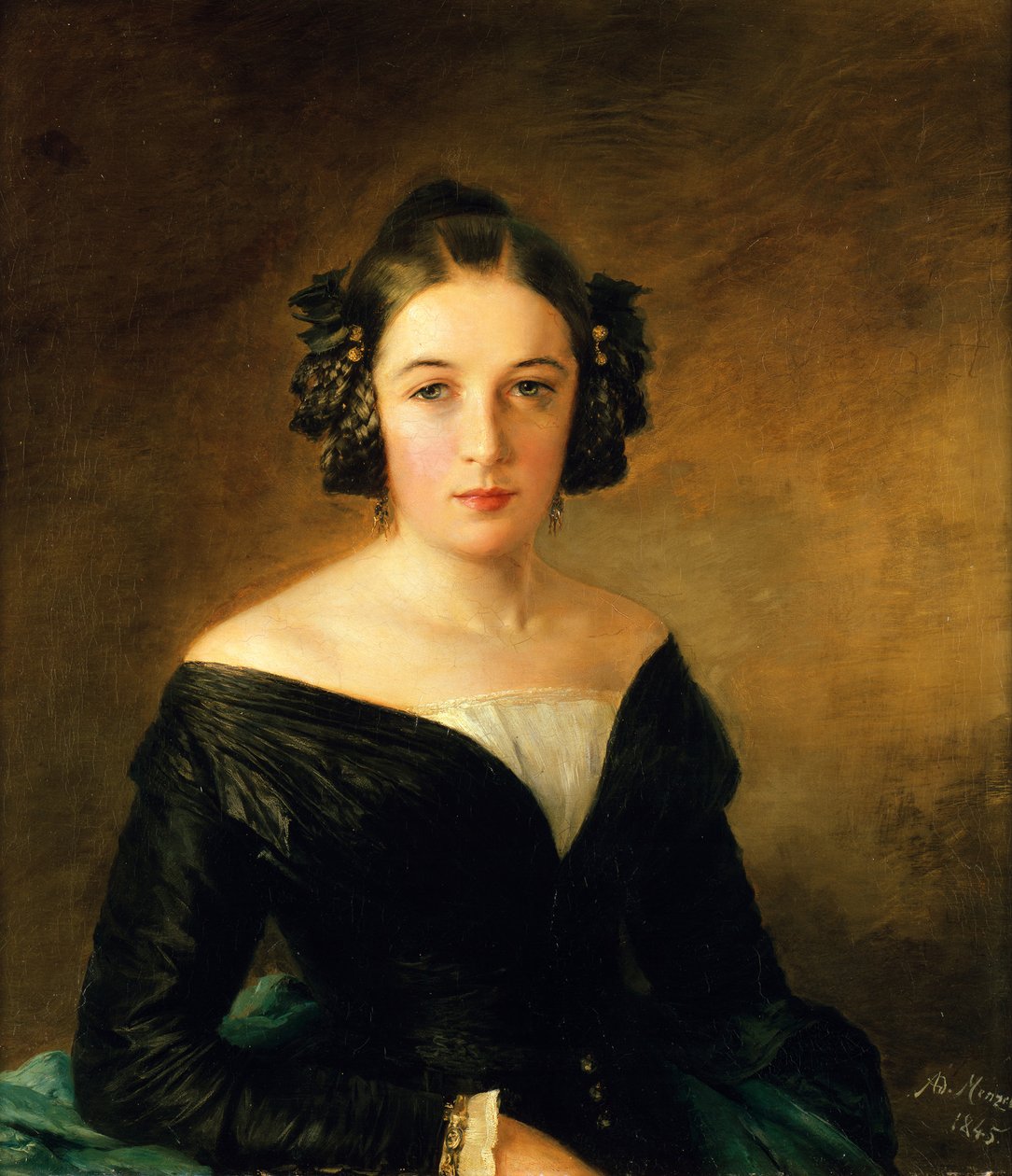 Portrait de dame - Adolph Menzel