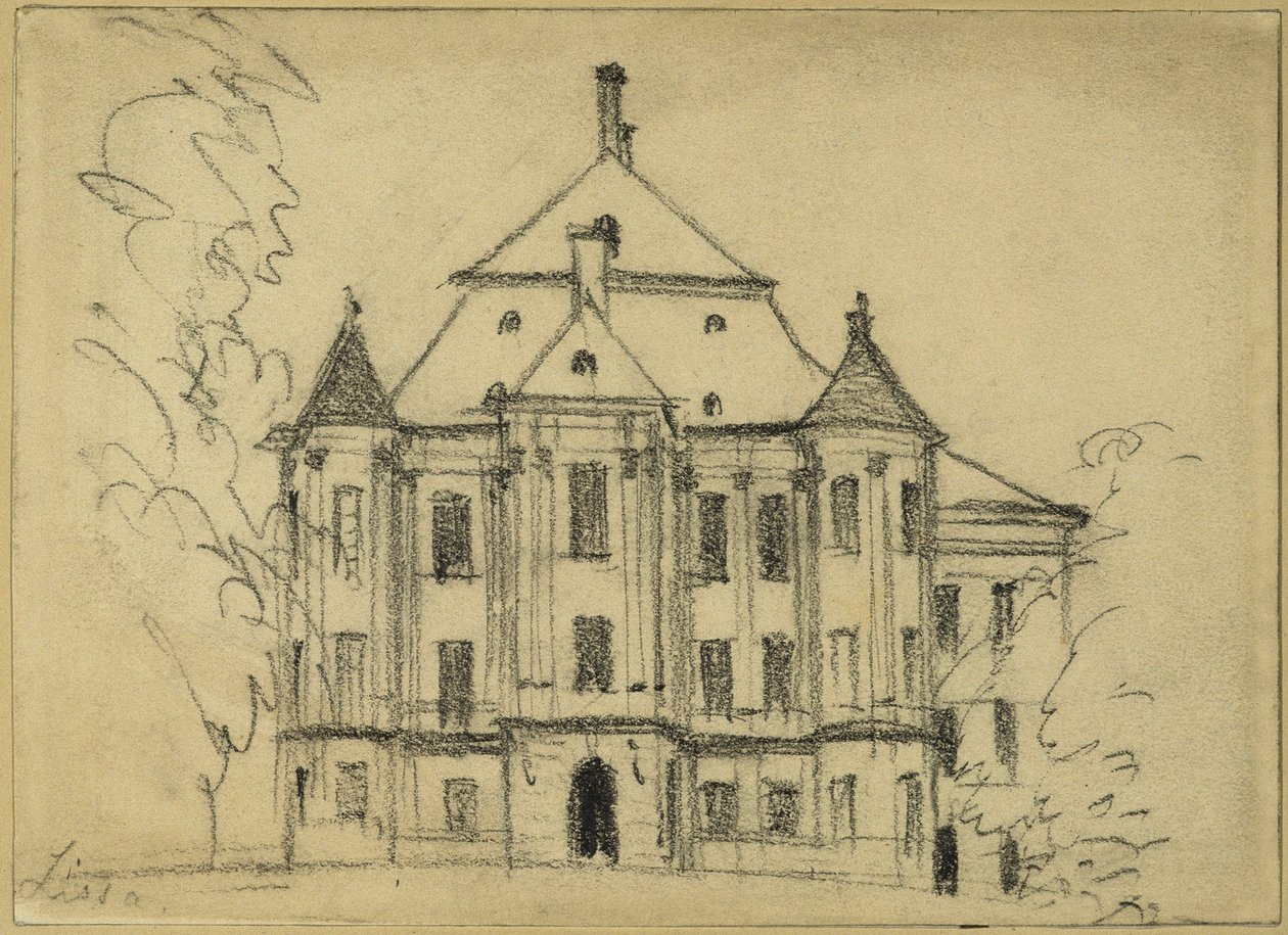 Le château de Lissa - Adolph Menzel
