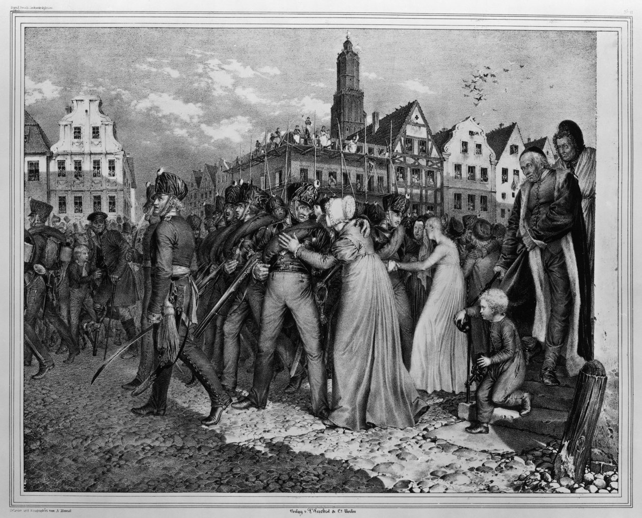 Les volontaires de 1813 - Adolph Menzel