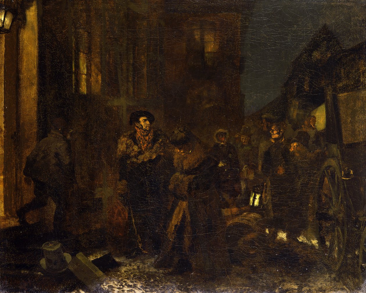 Une halte pendant le voyage - Adolph Menzel
