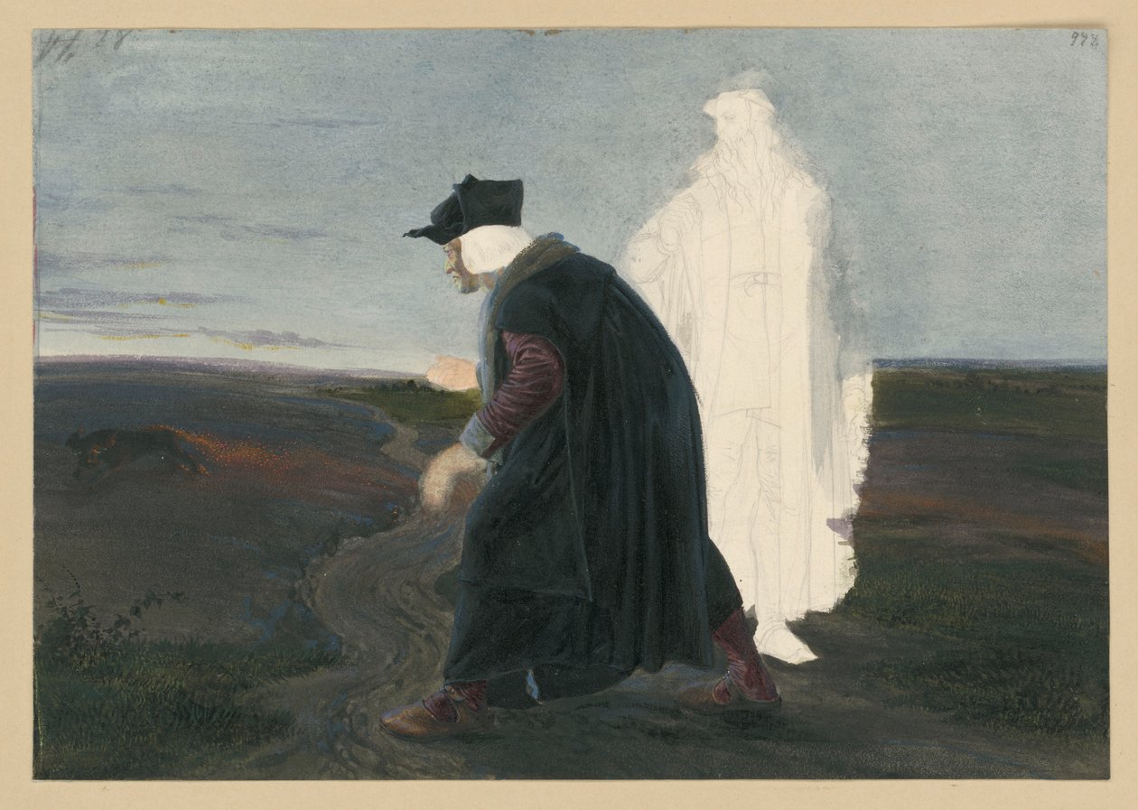 Faust et Wagner - Adolph Menzel