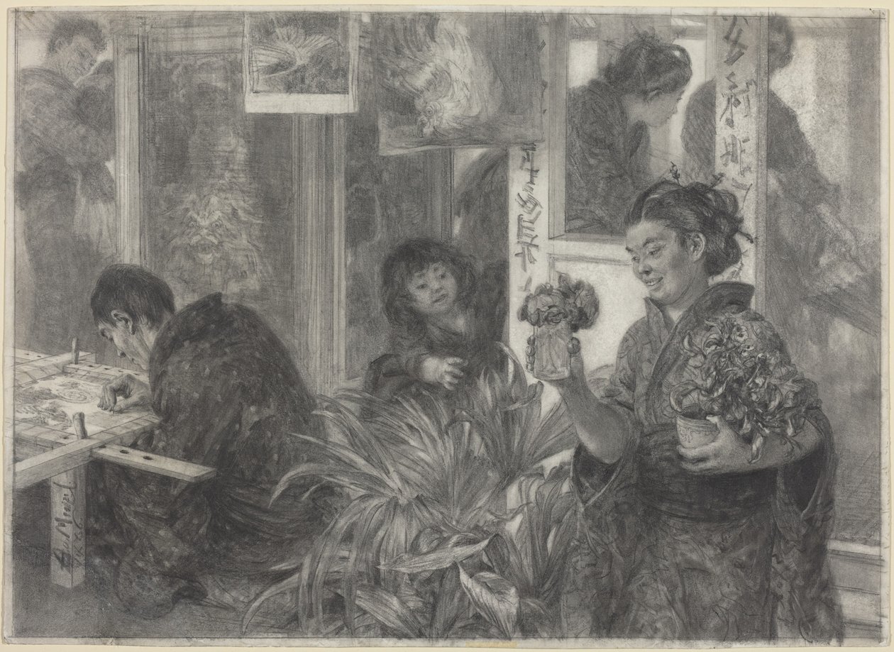 Un artiste japonais au travail - Adolph Menzel