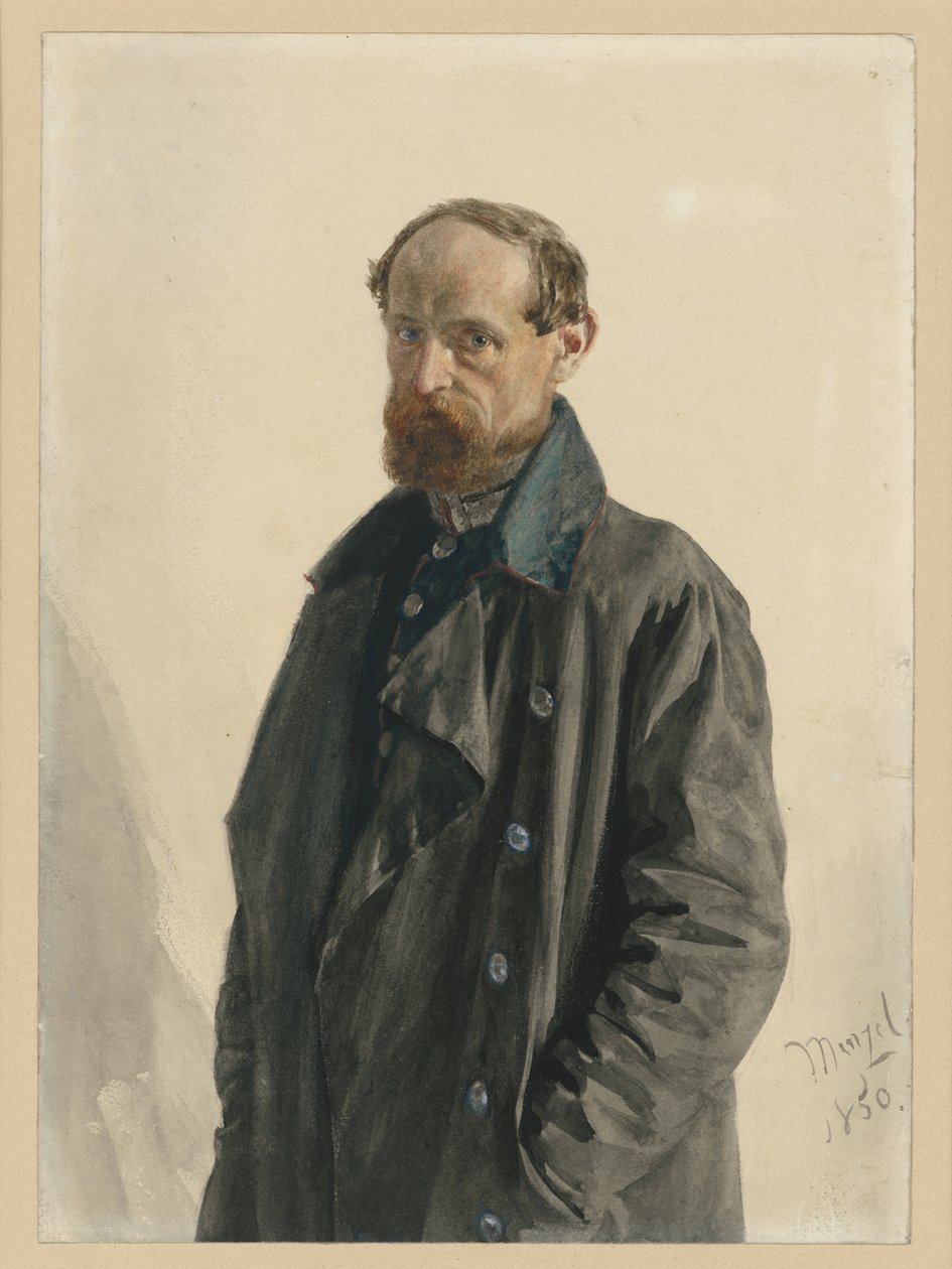 Le major Leuthold, du régiment des fusiliers de la Garde - Adolph Menzel