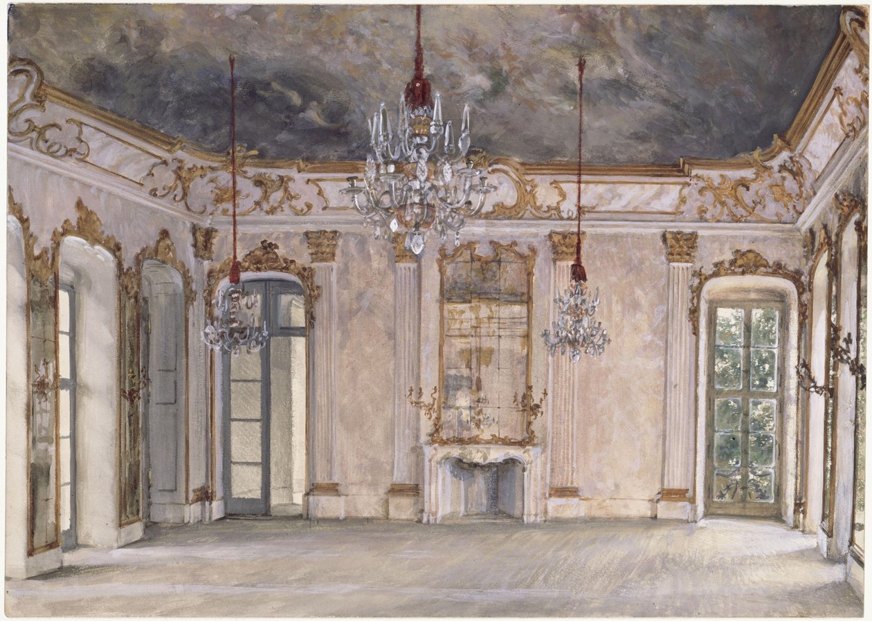 Salle du château de Rheinsberg - Adolph Menzel