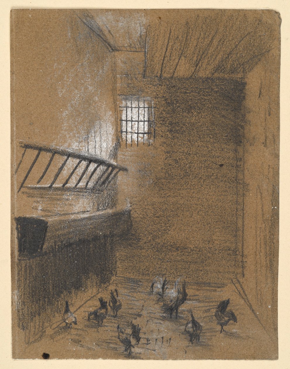 Poulailler - Adolph Menzel