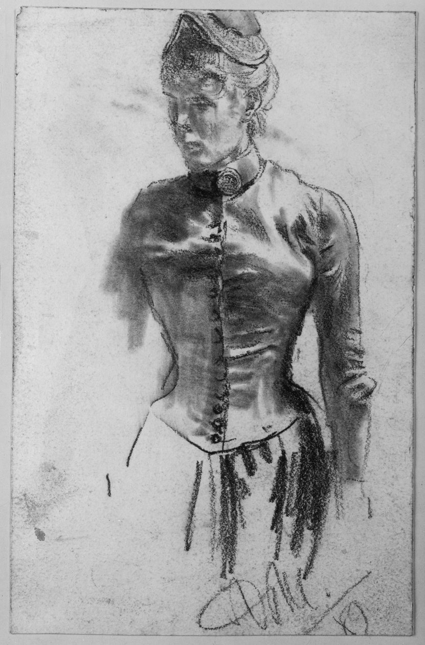 Femme debout - Adolph Menzel