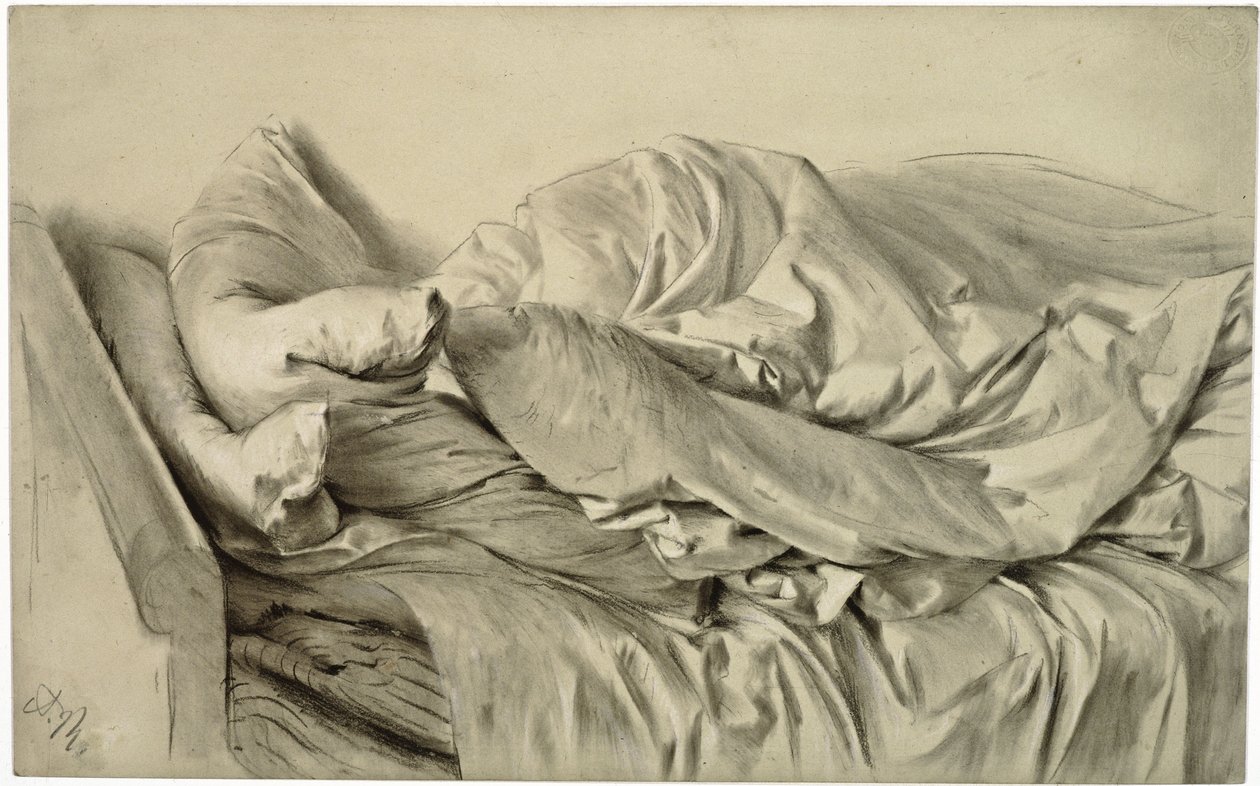 Lit non fait - Adolph Menzel