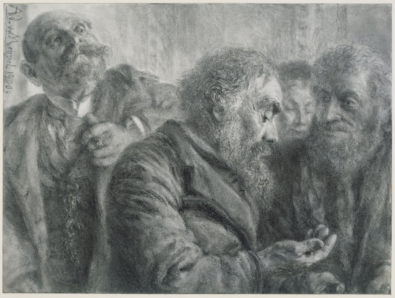 Quatre vieillards - Adolph Menzel