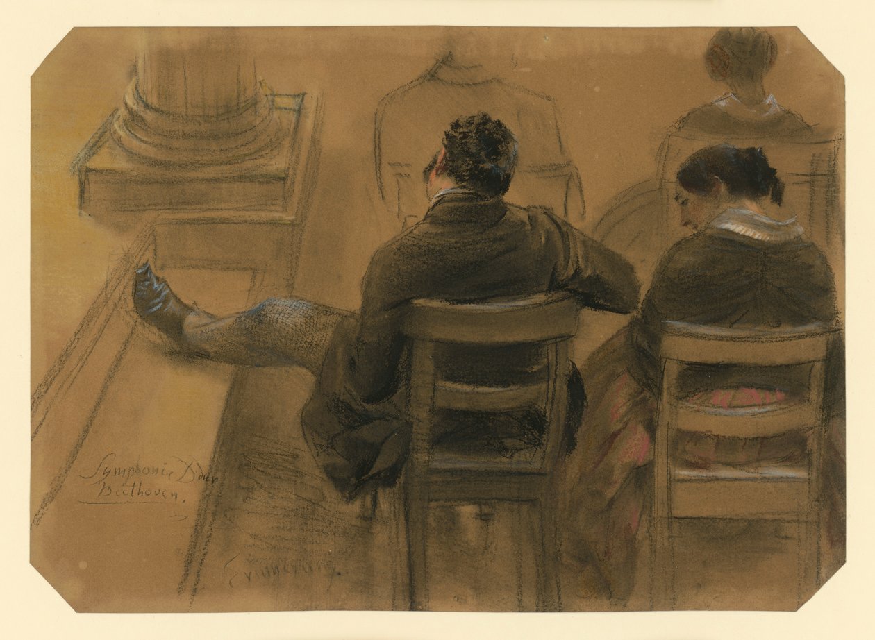 Le public dans la salle de concert - Adolph Menzel